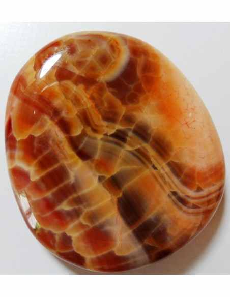 Agate de feu galet Agate de feu galet