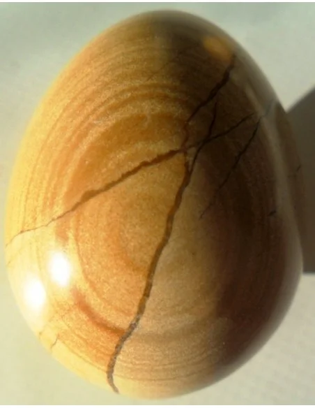 Jaspe jaune en oeuf 5cm