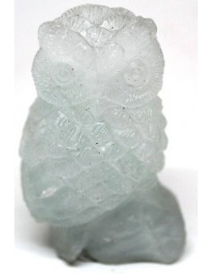 Hibou en fluorine rose