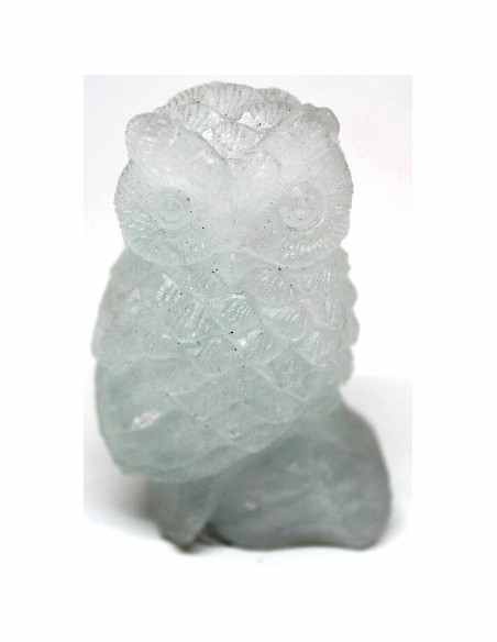 Hibou en fluorine rose Hibou en fluorine rose