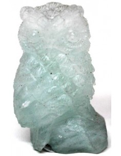 Hibou en fluorine rose 2