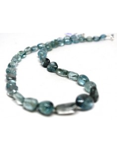 Aigue marine gemmes collier