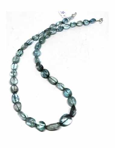 Aigue marine gemmes collier