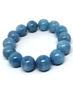 Aigue marine 15mm bracelet