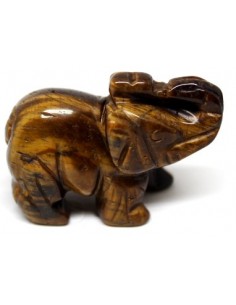 Elephant pierre oeil de tigre 34mm