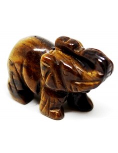 Elephant pierre oeil de tigre 34mm 2