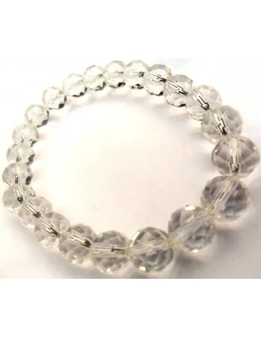 Bracelet en cristal de roche 0,8cm