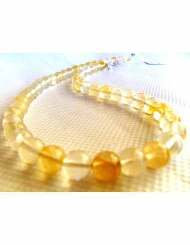 Citrine collier 8mm