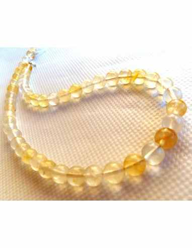 Citrine collier 8mm