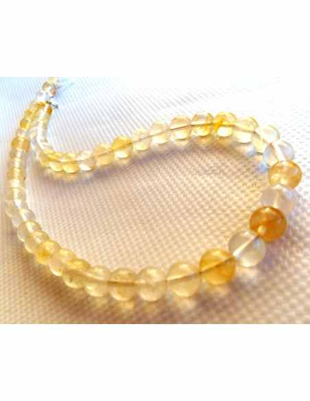 Citrine collier 8mm