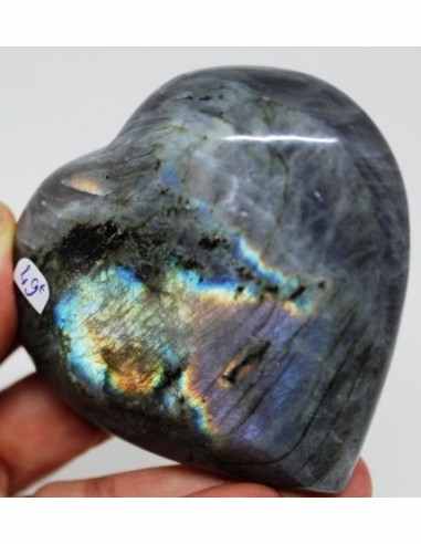 Coeur pierre labradorite 65mm