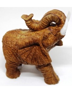 Elephant pierre jaspe jaune