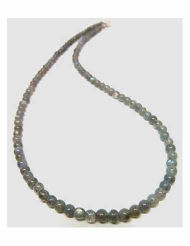 Labradorite 4mm collier