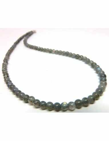 Labradorite 4mm collier
