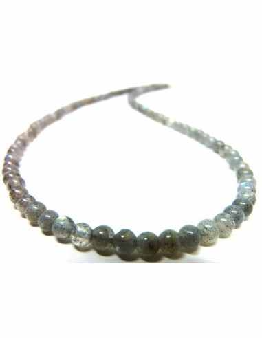 Labradorite 4mm collier