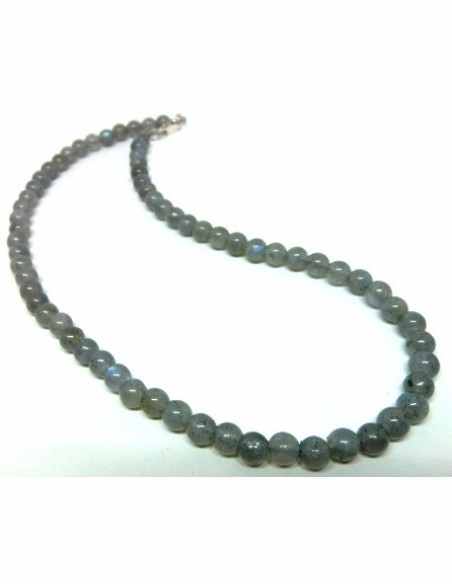 Labradorite 7 a 8mm collier Labradorite 7 a 8mm collier