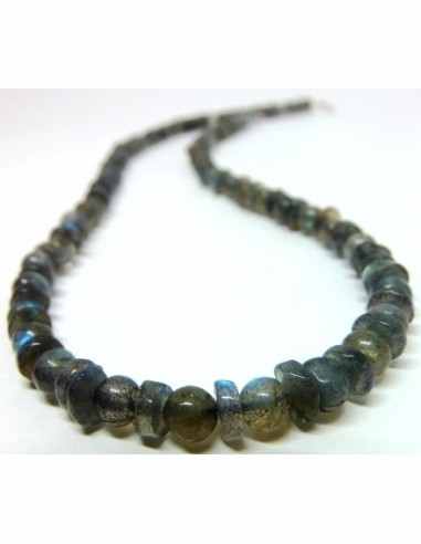Labradorite 4mm collier