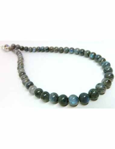 Labradorite 8mm collier