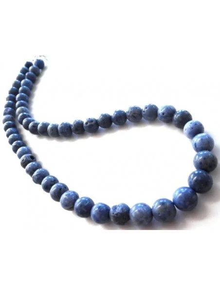 Corail bleu collier Corail bleu collier