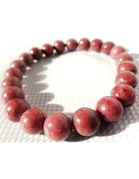 Bracelet rhodonite,rhodocrosite 6mm