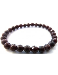 Grenat 6mm bracelet facettees 2