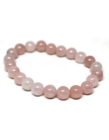 Bracelet quartz rose 6mm