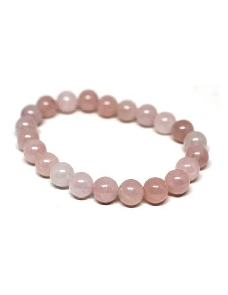 Bracelet quartz rose 6mm