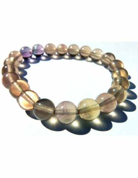 Fluorite jaune 8mm bracelet