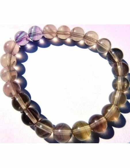 Fluorite jaune 8mm bracelet