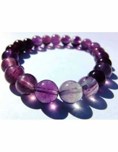 Fluorite violette 8mm bracelet