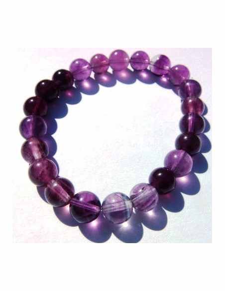 Fluorite violette 8mm bracelet