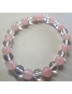 Bracelet quartz rose 4mm 2