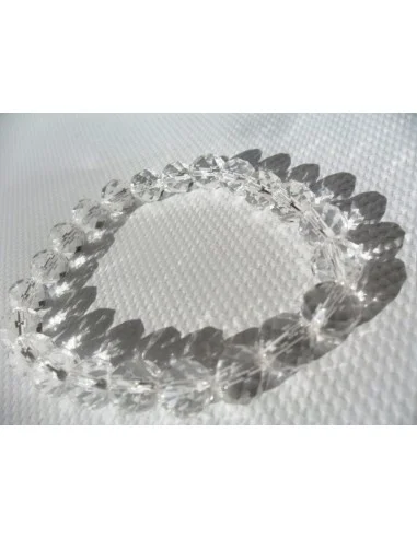 Bracelet en cristal de roche 0,8cm
