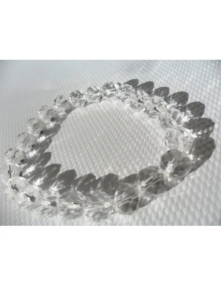 Bracelet en cristal de roche 0,8cm