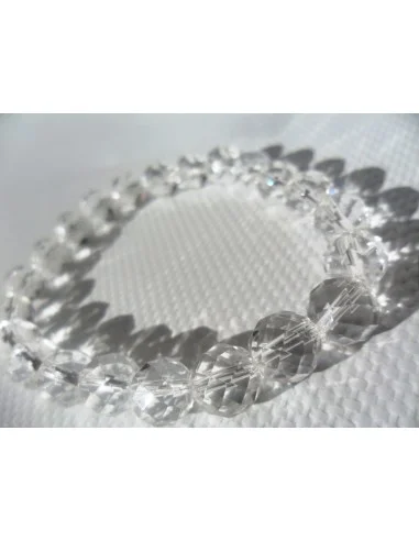 Bracelet en cristal de roche 0,8cm