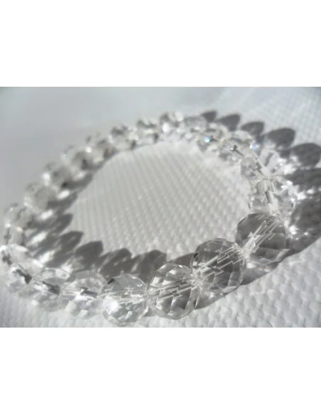 Bracelet en cristal de roche 0,8cm