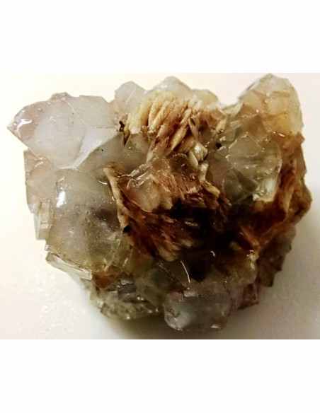 Fluorite blanche cristalisée