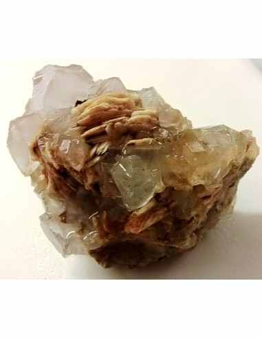 Fluorite blanche cristalisée