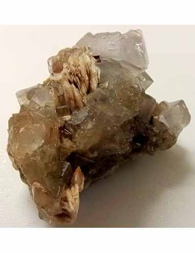 Fluorite blanche cristalisée