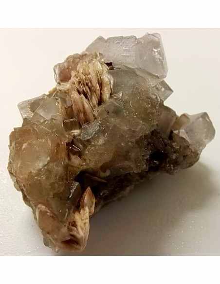 Fluorite blanche cristalisée