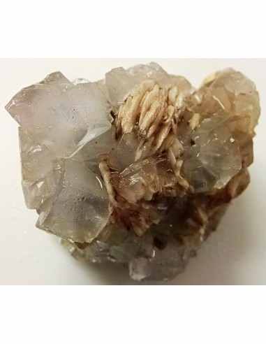 Fluorite blanche cristalisée