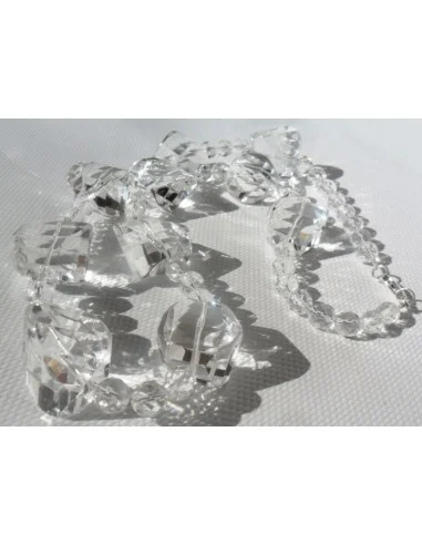 Manifique collier de  cristal de roche