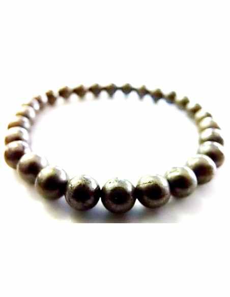 Bracelet femme pyrite 6mm