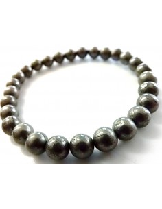 Bracelet femme pyrite 6mm 2