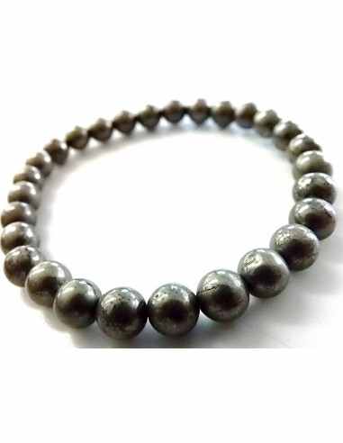 Bracelet femme pyrite 6mm