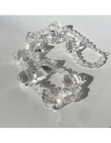 Manifique collier de  cristal de roche