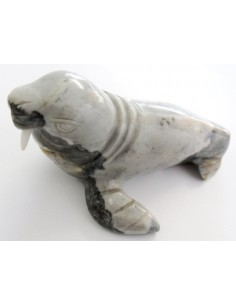 Phoque en pierre jaspe picasso 2