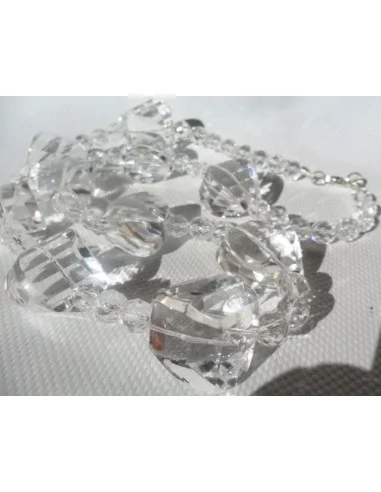 Manifique collier de  cristal de roche