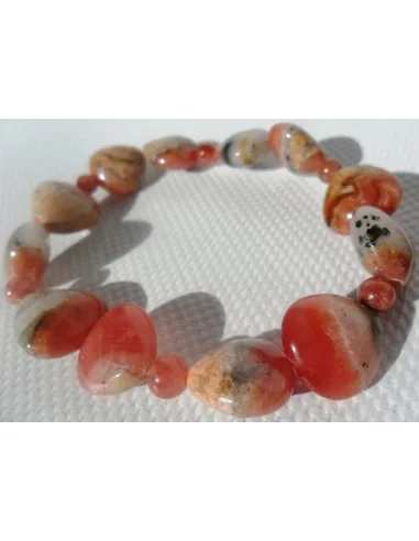 Bracelet en rhodocrosite