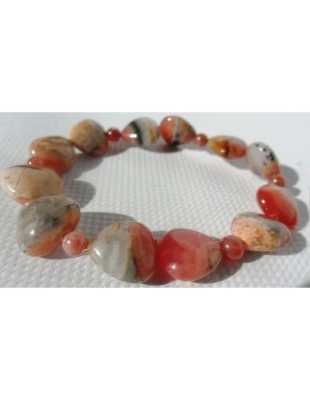 Bracelet en rhodocrosite